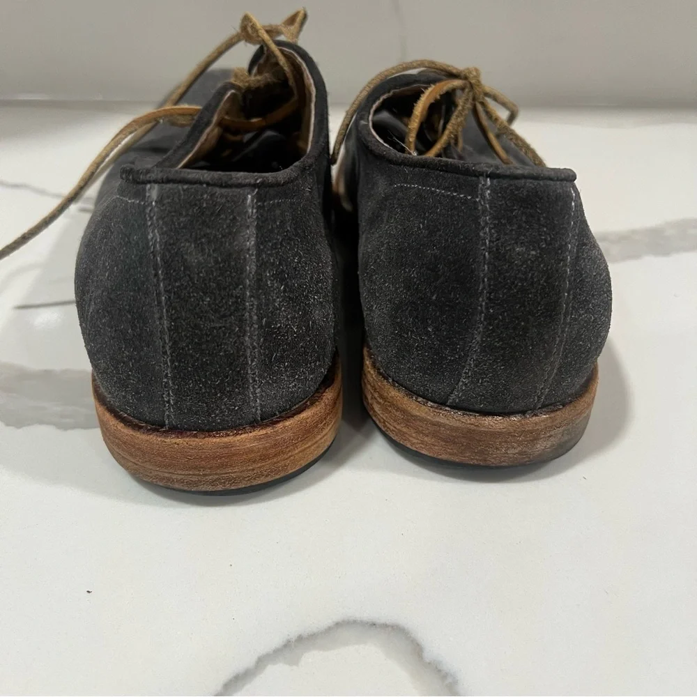 Frye Men's Gray Suede oxford Lace-Up Shoes‎ size 10 D casual dress shoes